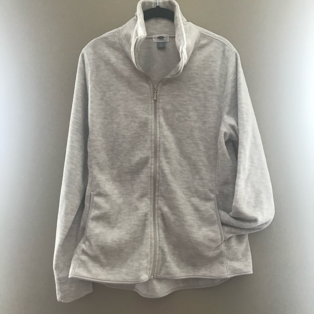 Oatmeal Fleece Zip Sweater